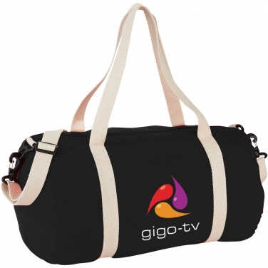 Logo trade advertising products image of: Cochichuate cotton barrel duffel bag 25L
