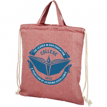 Logo trade corporate gift photo of: Pheebs 150 g/m² recycled drawstring bag 6L
