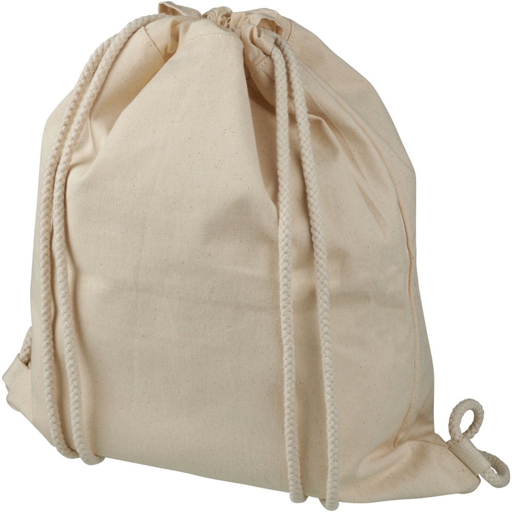 Logo trade promotional merchandise picture of: Pheebs 210 g/m² recycled drawstring bag 6L