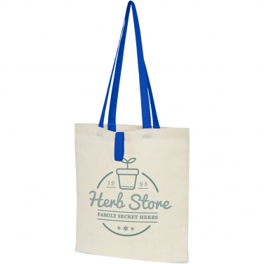 Logo trade corporate gift photo of: Nevada 100 g/m² cotton foldable tote bag 7L