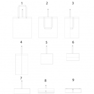 Logotrade promotional items photo of: Nevada 100 g/m² cotton foldable tote bag 7L