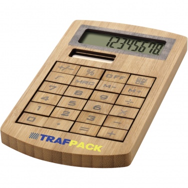 Logotrade promotional gift image of: Eugene calculator made of bamboo