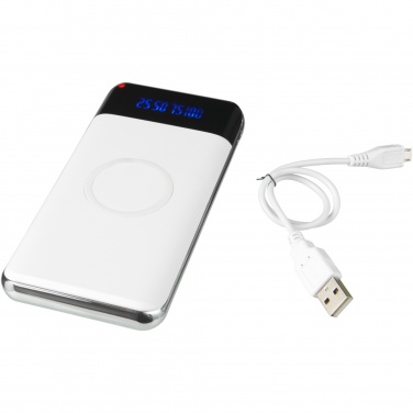 Logo trade promotional gifts picture of: Constant 10.000 mAh wireless power bank with LED