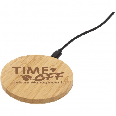 Logotrade promotional items photo of: Essence 5W bamboo wireless charging pad