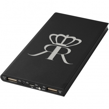 Logo trade business gift photo of: Plate 8000 mAh aluminium power bank
