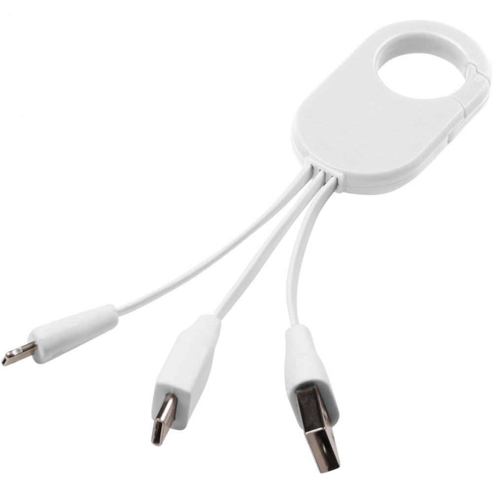 Logo trade promotional gifts image of: Troop 3-in-1 charging cable