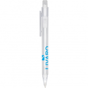 Logo trade promotional items picture of: Calypso frosted ballpoint pen