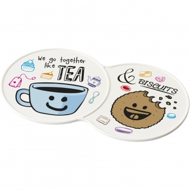 Logo trade promotional gift photo of: Sidekick plastic coaster