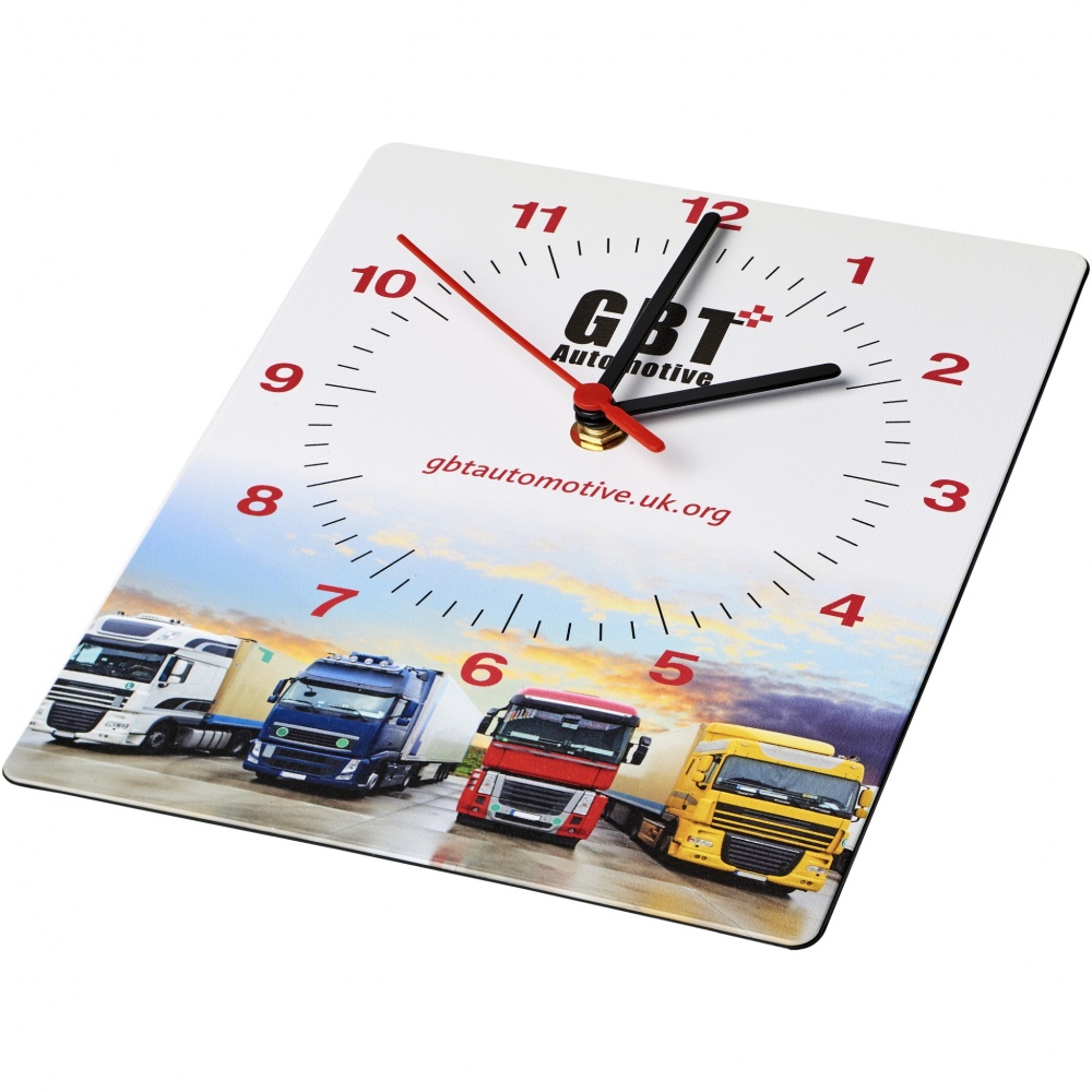 Logotrade promotional item image of: Brite-Clock® rectangular wall clock