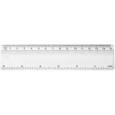 Logo trade promotional products picture of: Renzo 15 cm plastic ruler