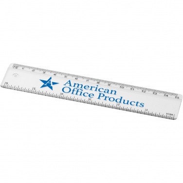 Logo trade promotional merchandise picture of: Renzo 15 cm plastic ruler
