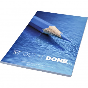 Logo trade promotional gifts image of: Desk-Mate® A5 notepad wrap over cover