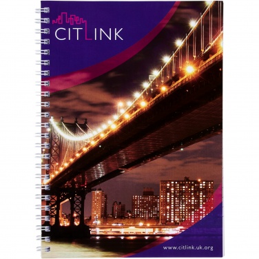 Logo trade promotional giveaways image of: Desk-Mate® spiral A4 notebook