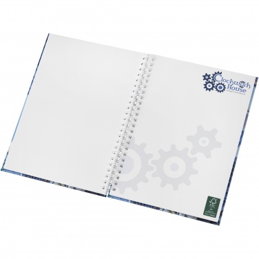 Logo trade business gifts image of: Wire-o A5 notebook hard cover