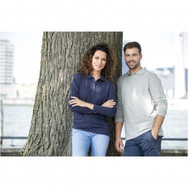 Logo trade promotional merchandise image of: Oakville long sleeve men's polo