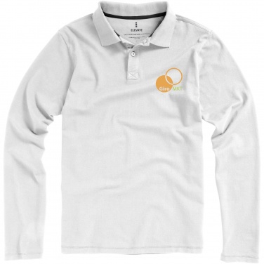 Logo trade corporate gift photo of: Oakville long sleeve men's polo
