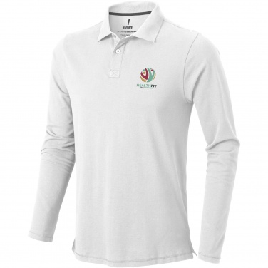 Logo trade promotional gifts image of: Oakville long sleeve men's polo