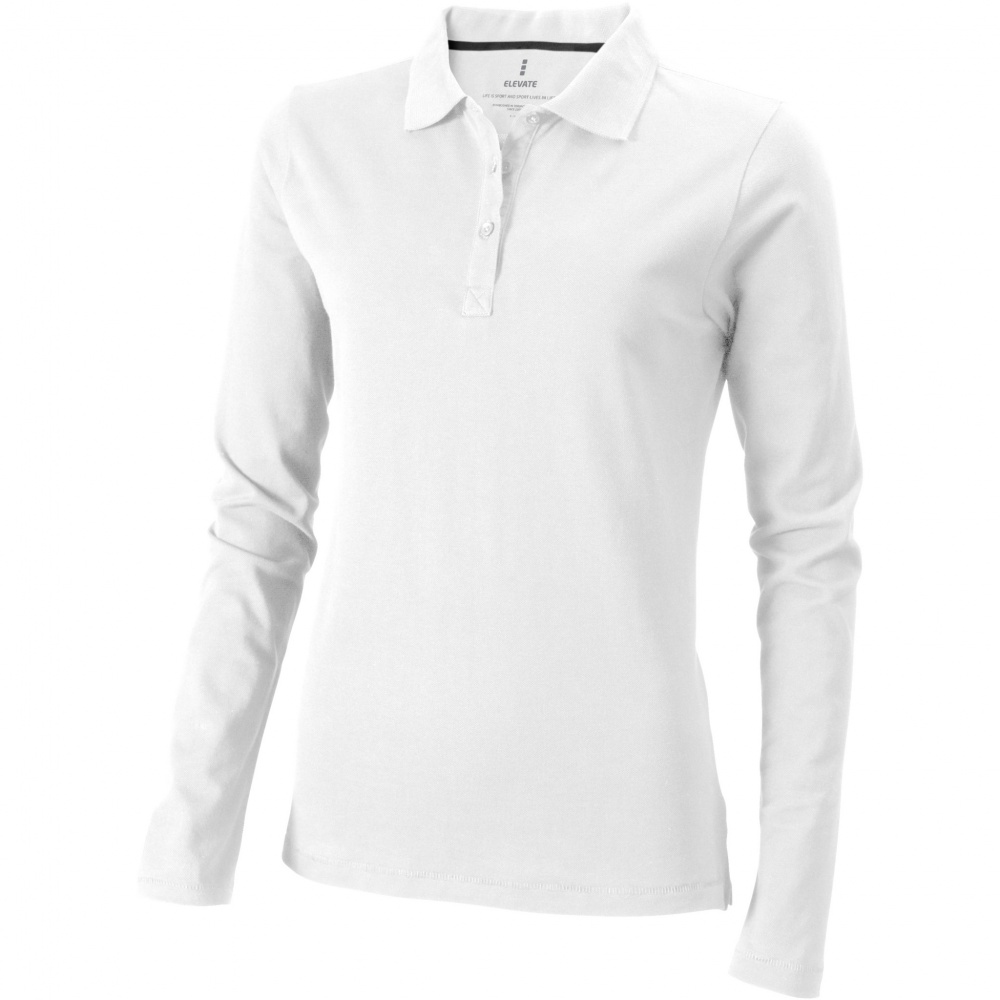 Logotrade promotional gift image of: Oakville long sleeve women's polo