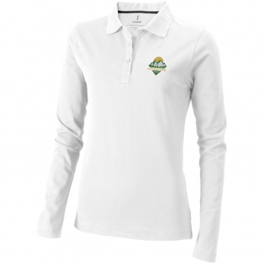 Logo trade promotional gift photo of: Oakville long sleeve women's polo