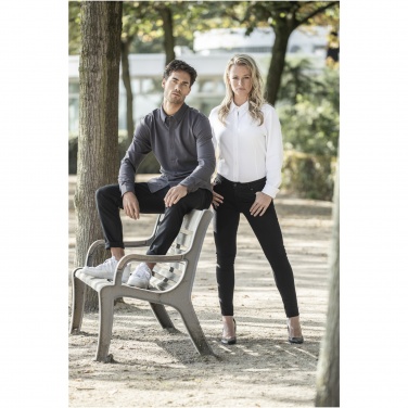 Logo trade promotional merchandise image of: Bigelow long sleeve women's pique shirt