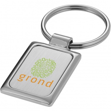 Logo trade corporate gift photo of: Sergio rectangular metal keychain