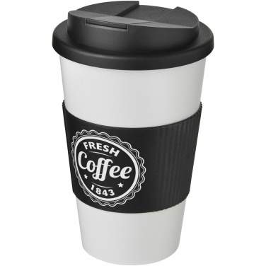 Logotrade advertising product image of: Americano® 350 ml tumbler with grip & spill-proof lid