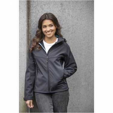 Logo trade corporate gifts image of: Coltan women’s GRS recycled softshell jacket