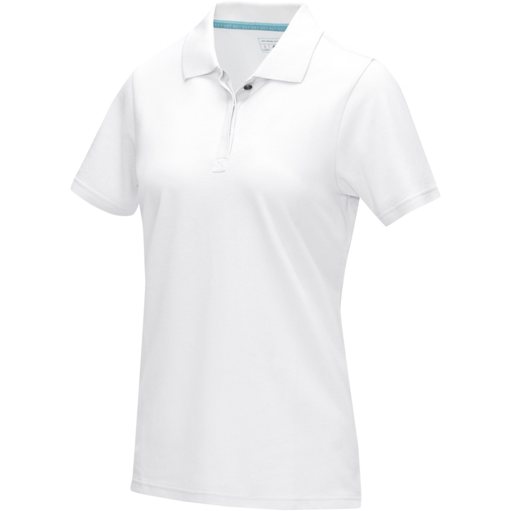 Logo trade promotional products picture of: Graphite short sleeve women’s organic polo