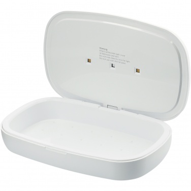 Logo trade corporate gifts picture of: Capsule UV smartphone sanitizer with 5W wireless charging pad
