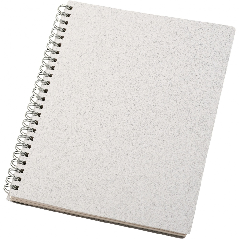 Logotrade advertising products photo of: Bianco A5 size wire-o notebook