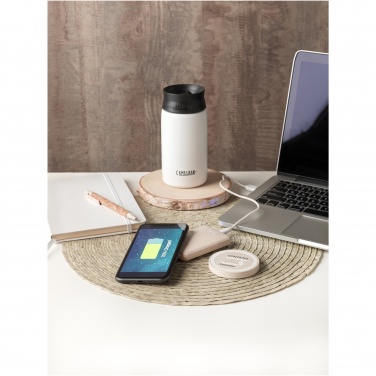 Logo trade promotional giveaways picture of: Naka 5W wheat straw wireless charging pad