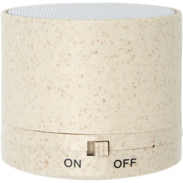 Logo trade promotional merchandise photo of: Kikai wheat straw Bluetooth® speaker