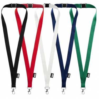 Logo trade promotional products picture of: Tom recycled PET lanyard with breakaway closure