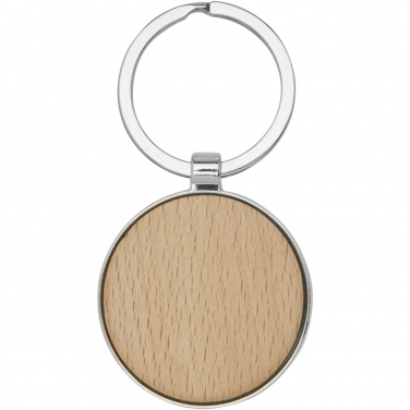 Logotrade promotional merchandise photo of: Moreno beech wood round keychain