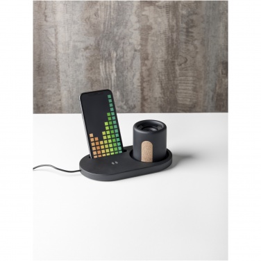 Logo trade promotional products image of: Klip 5W wireless charging desk organizer