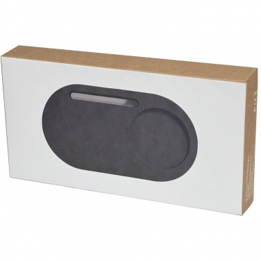 Logo trade promotional merchandise picture of: Klip 5W wireless charging desk organizer