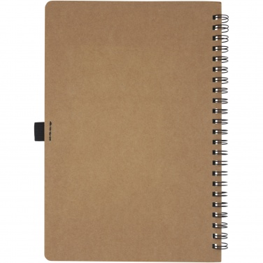 Logotrade promotional gift picture of: Cobble A5 wire-o recycled cardboard notebook with stone paper