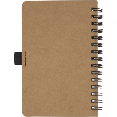 Logotrade promotional product image of: Cobble A6 wire-o recycled cardboard notebook with stone paper