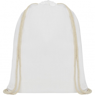 Logo trade promotional item photo of: Oregon 140 g/m² cotton drawstring bag 5L