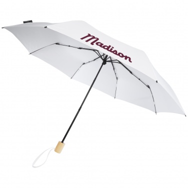 Logotrade promotional giveaway image of: Birgit 21'' foldable windproof recycled PET umbrella