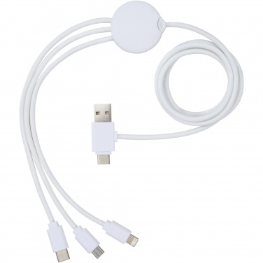 Logo trade corporate gifts image of: Pure 5-in-1 charging cable with antibacterial additive