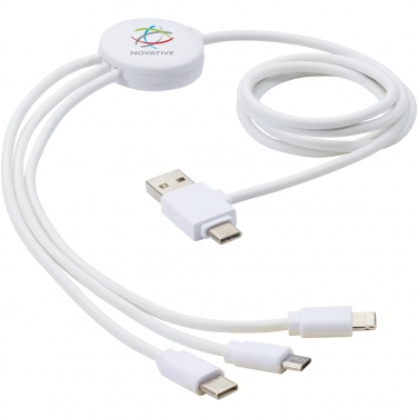 Logo trade advertising product photo of: Pure 5-in-1 charging cable with antibacterial additive