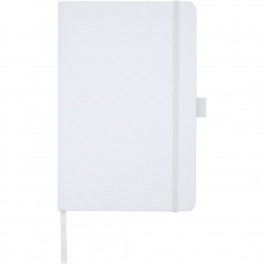 Logo trade promotional product photo of: Honua A5 recycled paper notebook with recycled PET cover
