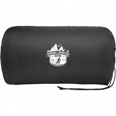 Logo trade promotional giveaway photo of: Marigold GRS certified RPET polar fleece and sherpa blanket