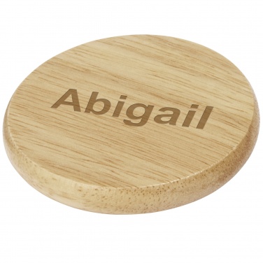 Logotrade advertising product image of: Scoll wooden coaster with bottle opener