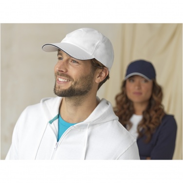 Logotrade promotional product image of: Morion 6 panel GRS recycled cool fit sandwich cap