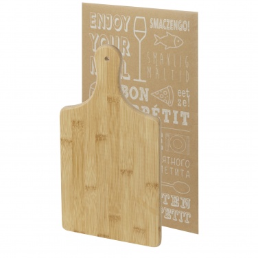 Logo trade promotional gifts picture of: Quimet bamboo cutting board