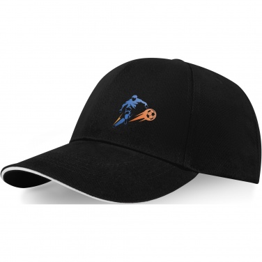 Logo trade business gift photo of: Topaz 6 panel GRS recycled sandwich cap