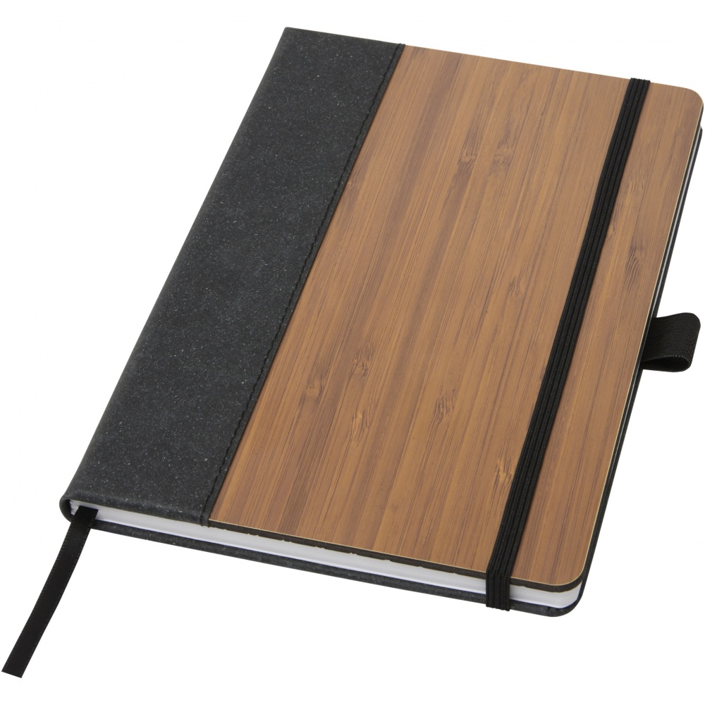 Logo trade business gifts image of: Note A5 bamboo notebook