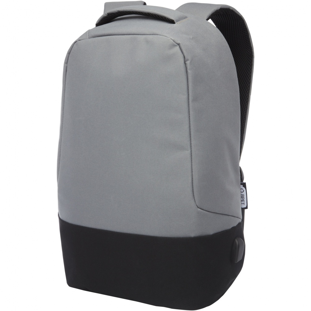 Logo trade corporate gifts picture of: Cover GRS RPET anti-theft backpack 18L